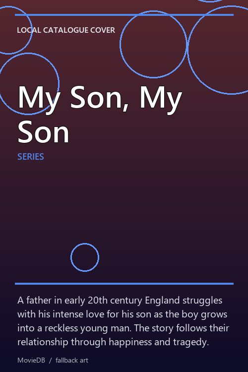 My Son, My Son poster