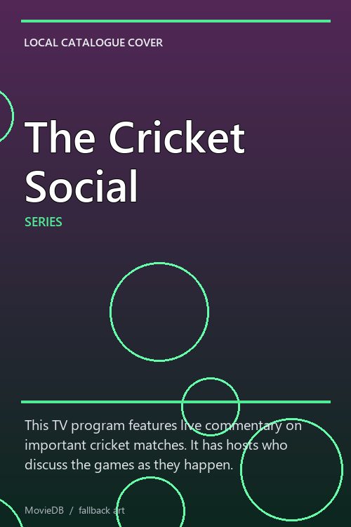 The Cricket Social poster