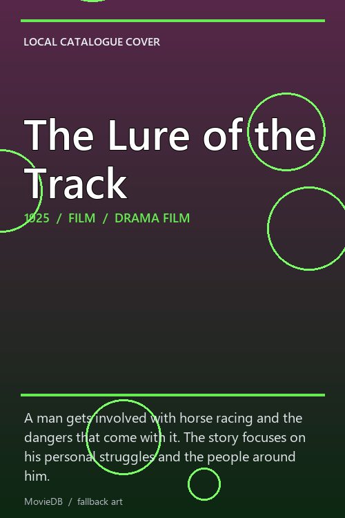 The Lure of the Track poster