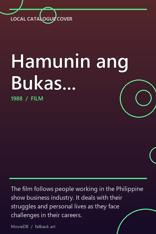 Hamunin ang Bukas... poster