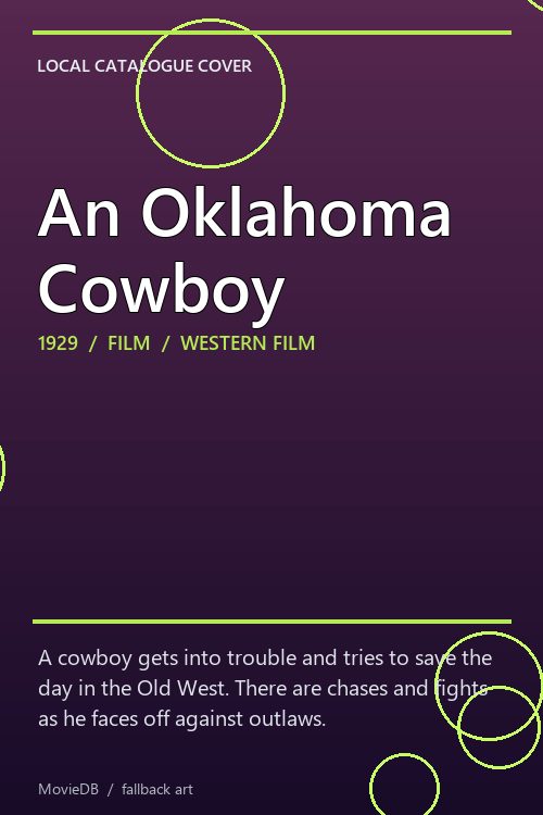 An Oklahoma Cowboy poster
