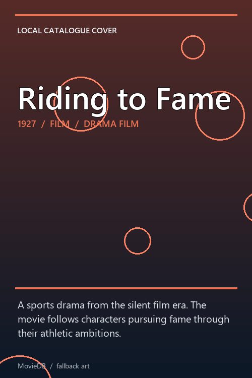 Riding to Fame poster