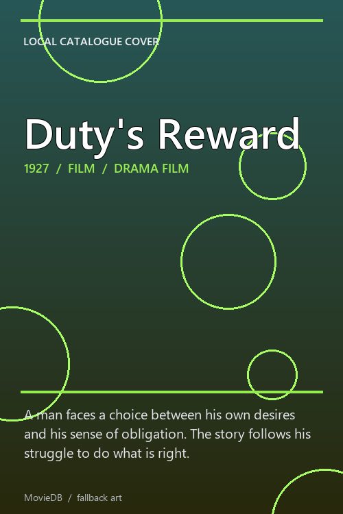 Duty's Reward poster