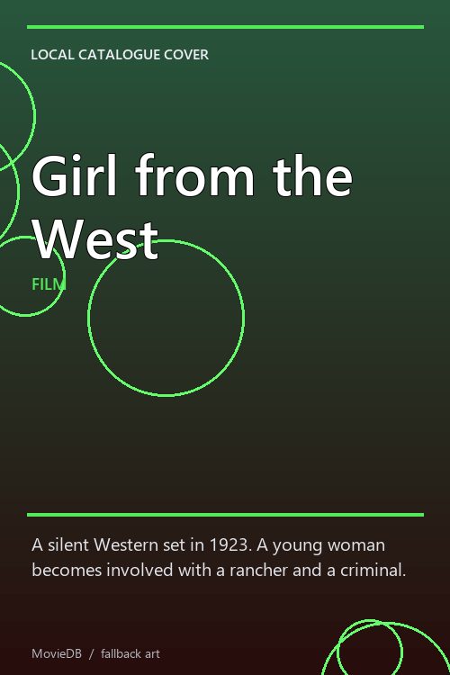 Girl from the West poster