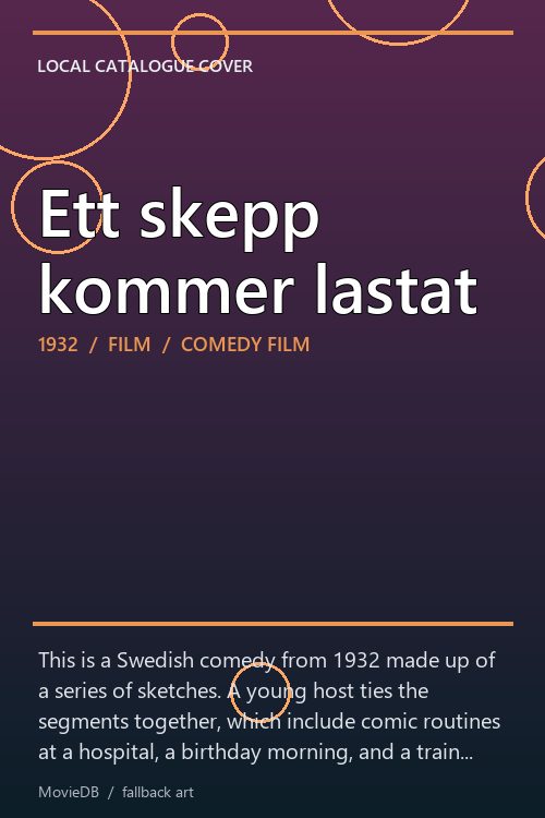 Ett skepp kommer lastat poster
