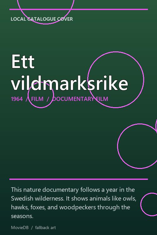 Ett vildmarksrike poster