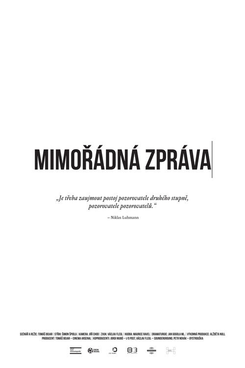 Mimorádná zpráva poster