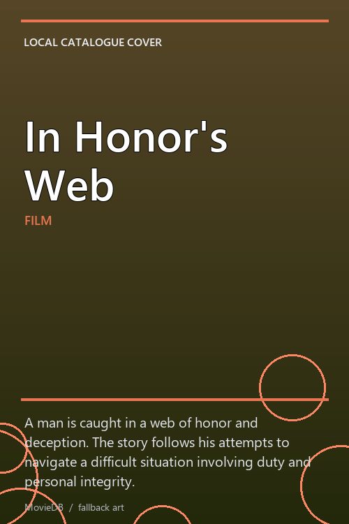 In Honor's Web poster