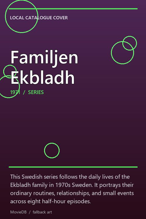 Familjen Ekbladh poster