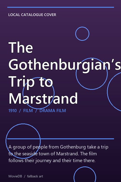 The Gothenburgian’s Trip to Marstrand poster