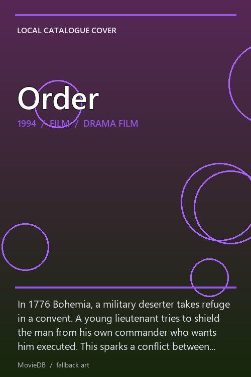 Order poster