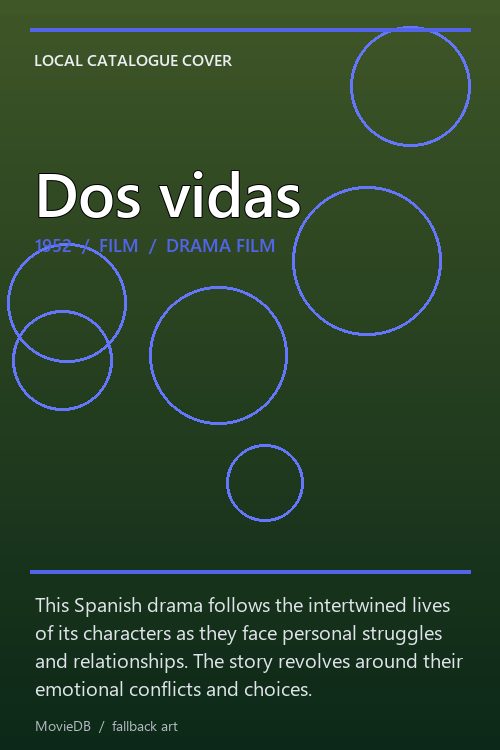 Dos vidas poster