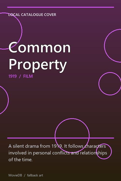 Common Property poster