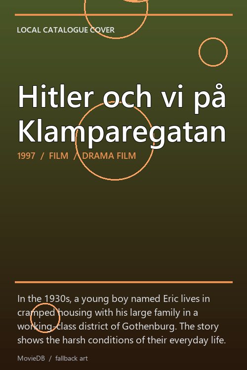 Hitler och vi på Klamparegatan poster