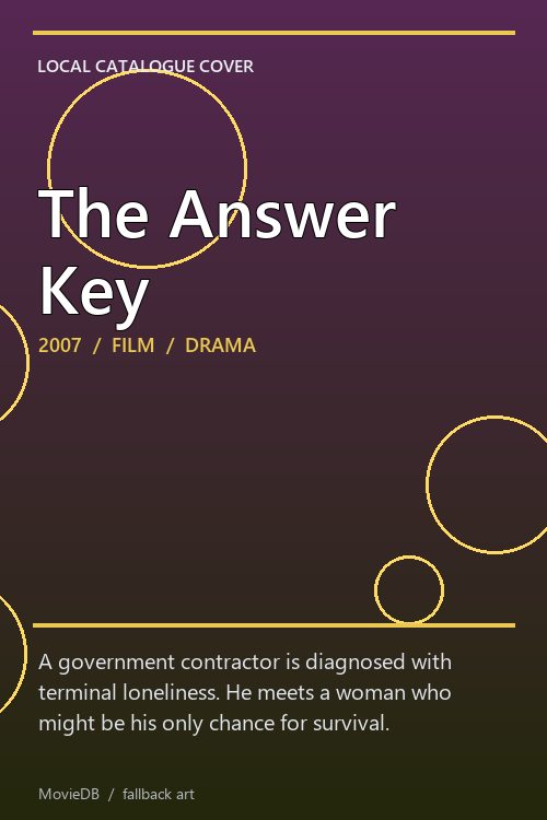 The Answer Key poster