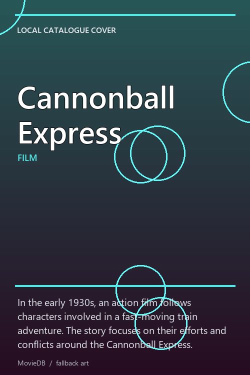 Cannonball Express poster