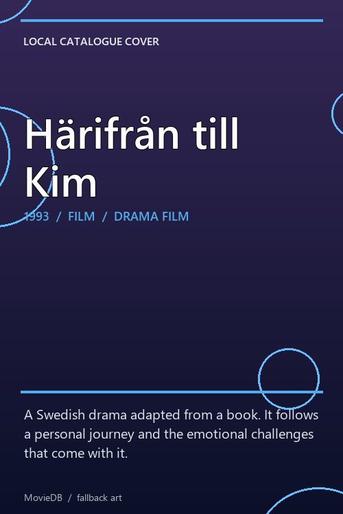 Härifrån till Kim poster