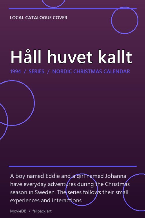 Håll huvet kallt poster