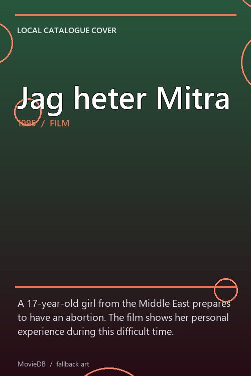 Jag heter Mitra poster