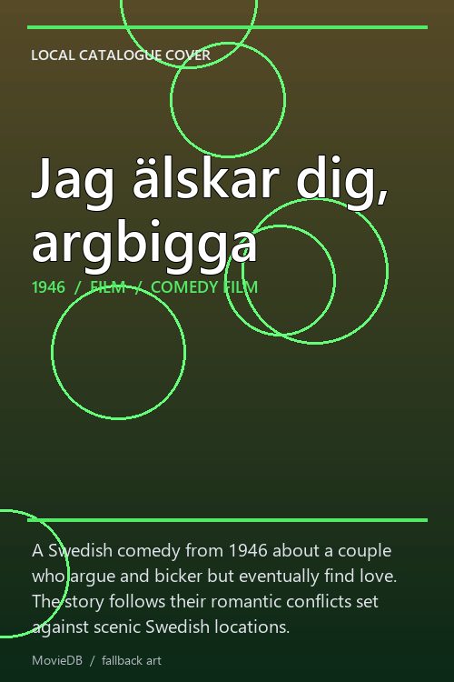 Jag älskar dig, argbigga poster