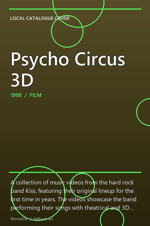 Psycho Circus 3D poster