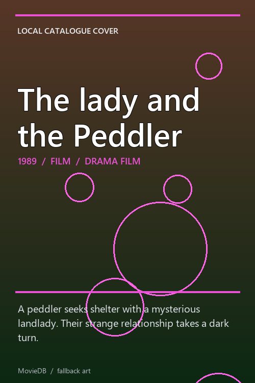 The lady and the Peddler poster
