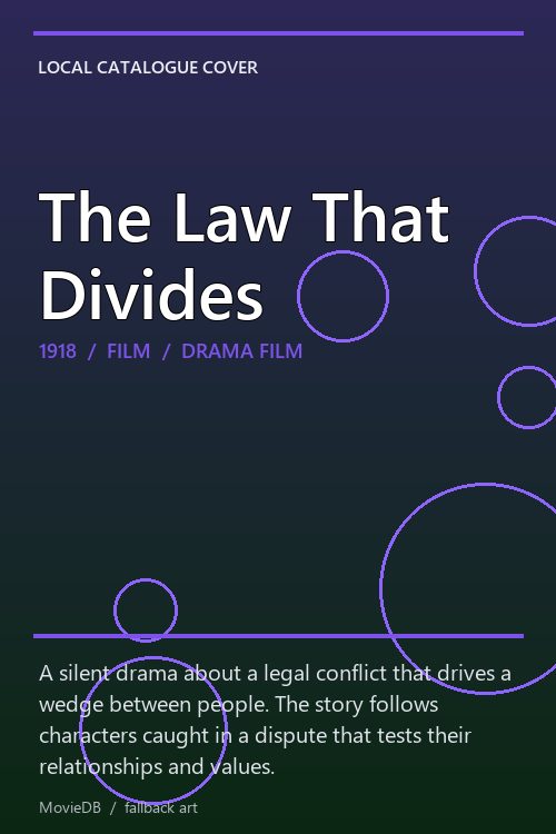 The Law That Divides poster