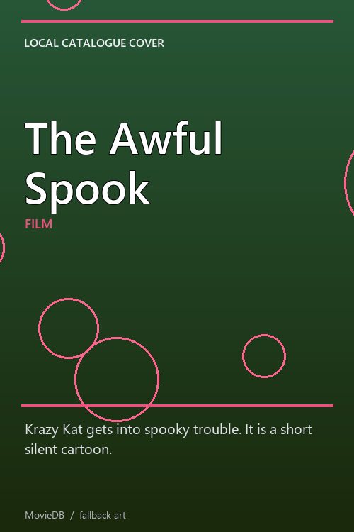 The Awful Spook poster