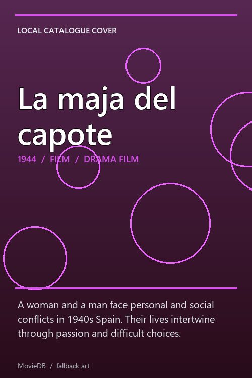 La maja del capote poster
