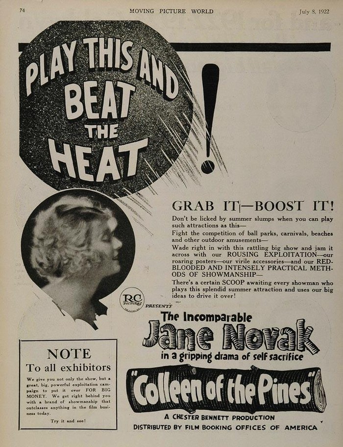 Colleen of the Pines poster