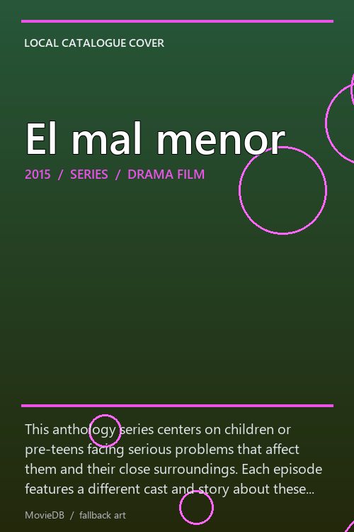 El mal menor poster