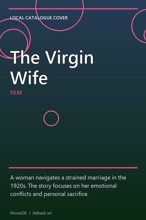 The Virgin Wife poster