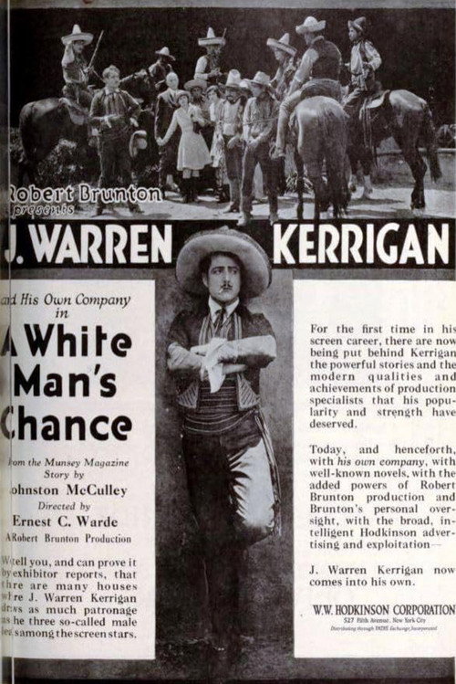 A White Man's Chance poster