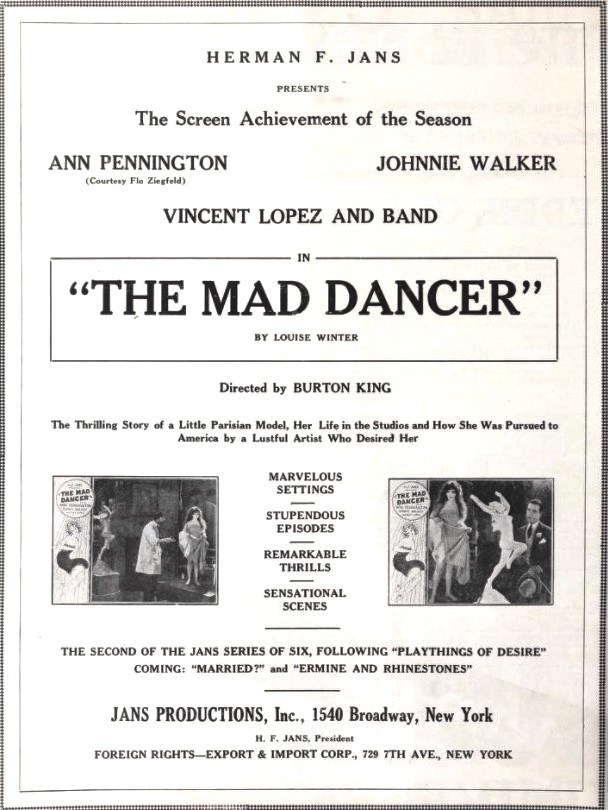 The Mad Dancer poster