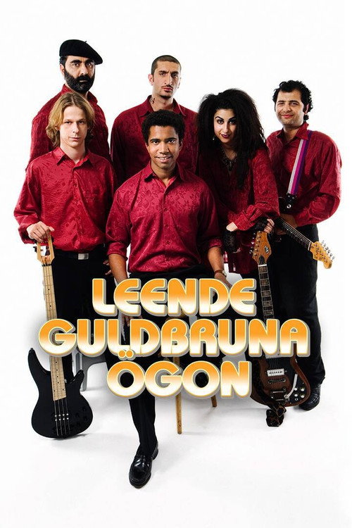Leende guldbruna ögon poster