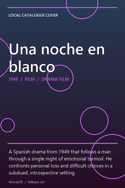 Una noche en blanco poster