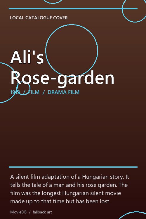 Ali's Rose-garden poster