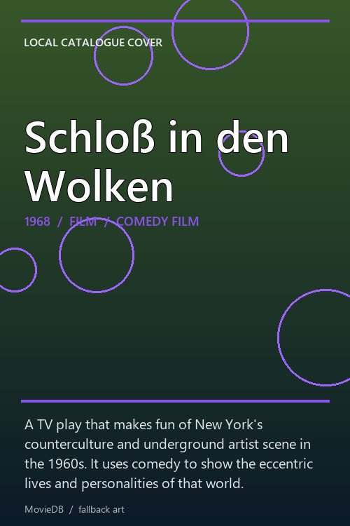 Schloß in den Wolken poster