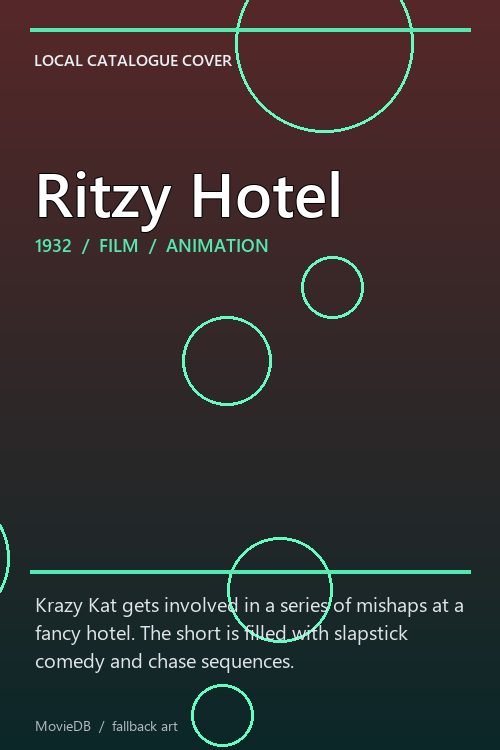 Ritzy Hotel poster