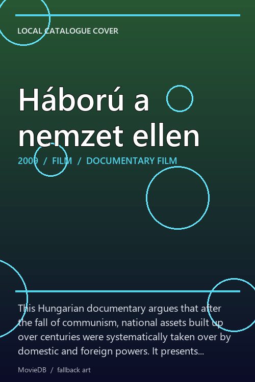 Háború a nemzet ellen poster