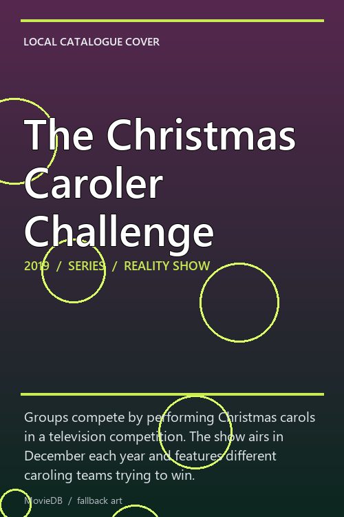 The Christmas Caroler Challenge poster