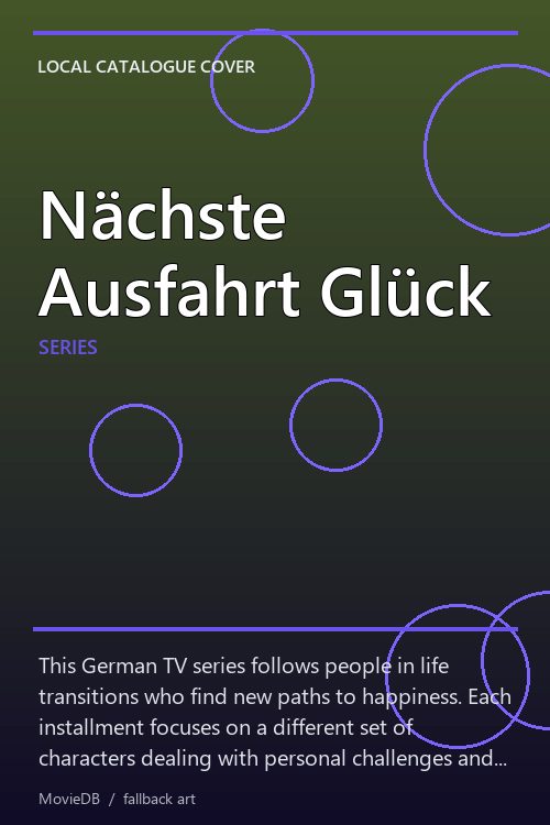 Nächste Ausfahrt Glück poster