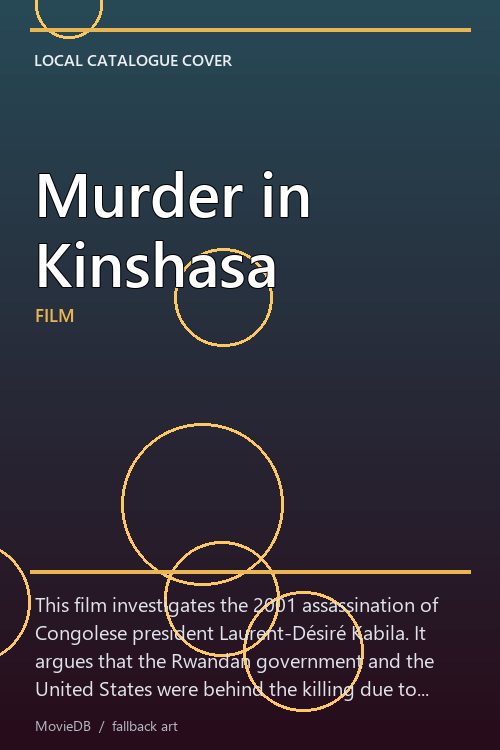 Murder in Kinshasa poster