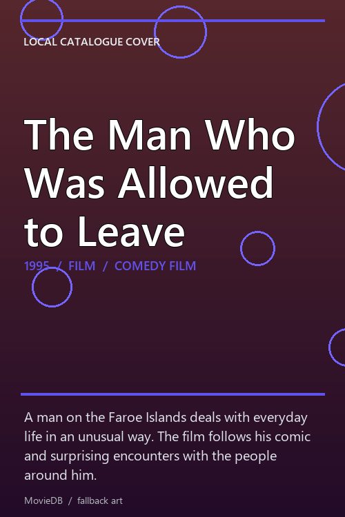 The Man Who Was Allowed to Leave poster