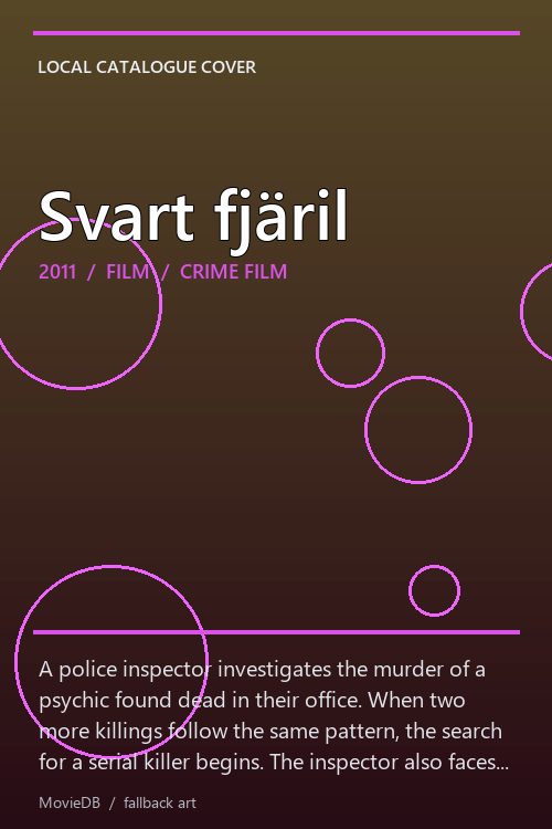 Svart fjäril poster