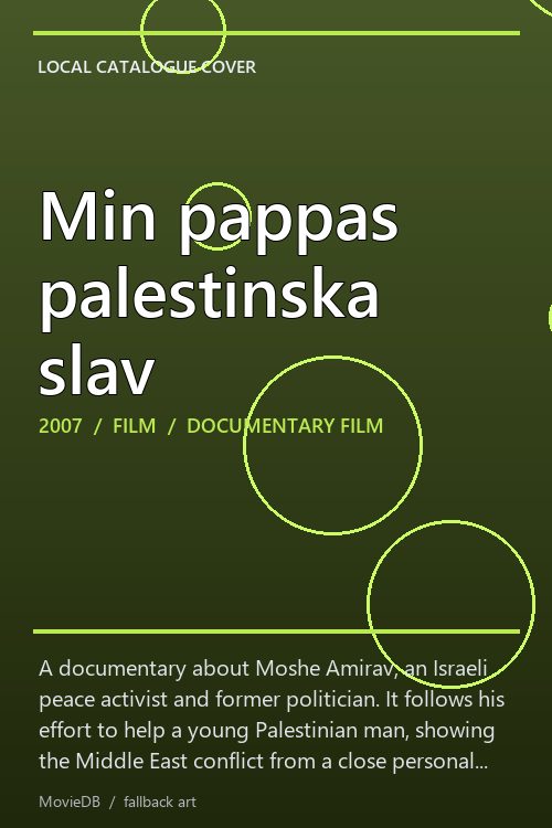 Min pappas palestinska slav poster