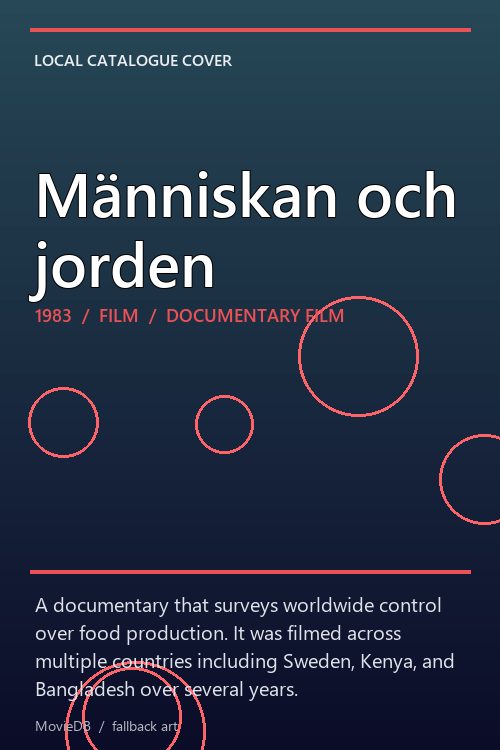 Människan och jorden poster