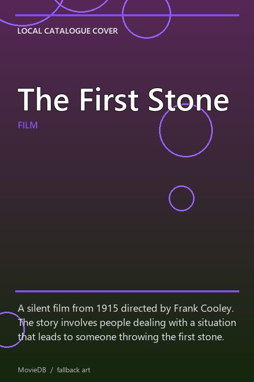 The First Stone poster