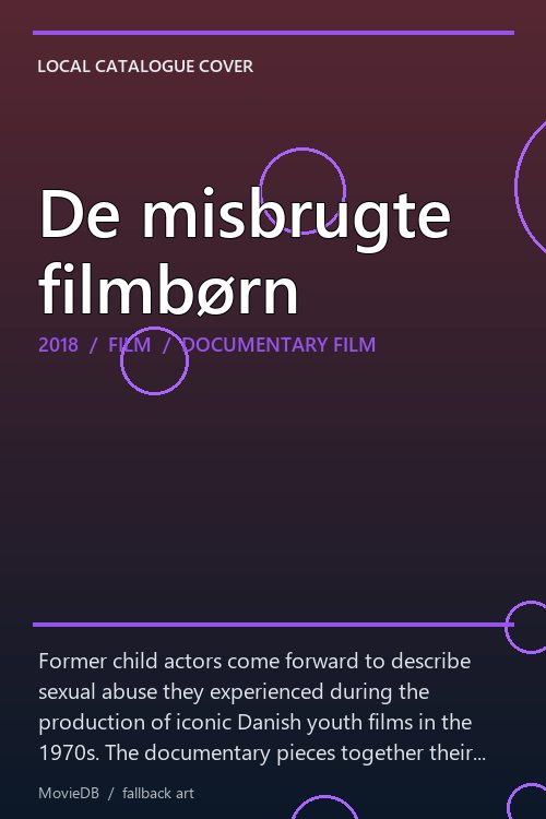De misbrugte filmbørn poster