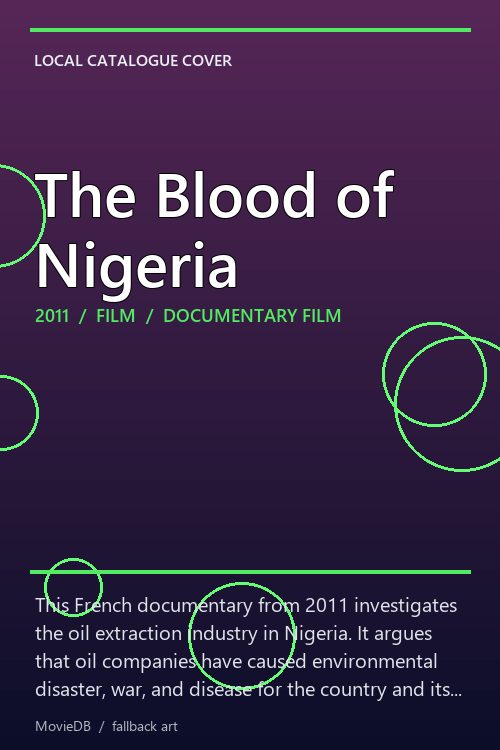 The Blood of Nigeria poster